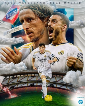 ⚡Real Madrid đăng poster khởi động cho trận sân khách gặp Rayo Vallecano: Cây sáo thần dẫn trước, Joselu và Garcia xuất hiện trên sân