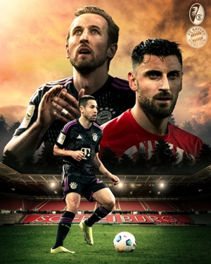 Bayern tung poster khởi động trận sân khách gặp Freiburg: Kane dẫn trước, Guerrero xuất hiện