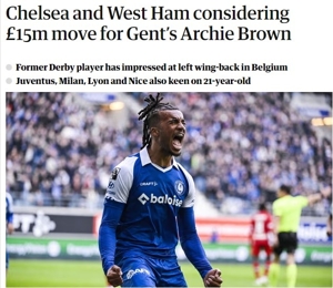 Guardian: Chelsea cạnh tranh West Ham giành hậu vệ Gent Brown, muốn bán Cucurella