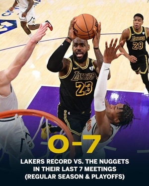 Cột mốc hay bi kịch? Lakers đã trải qua chuỗi 7 trận thua trước Nuggets trước đó!